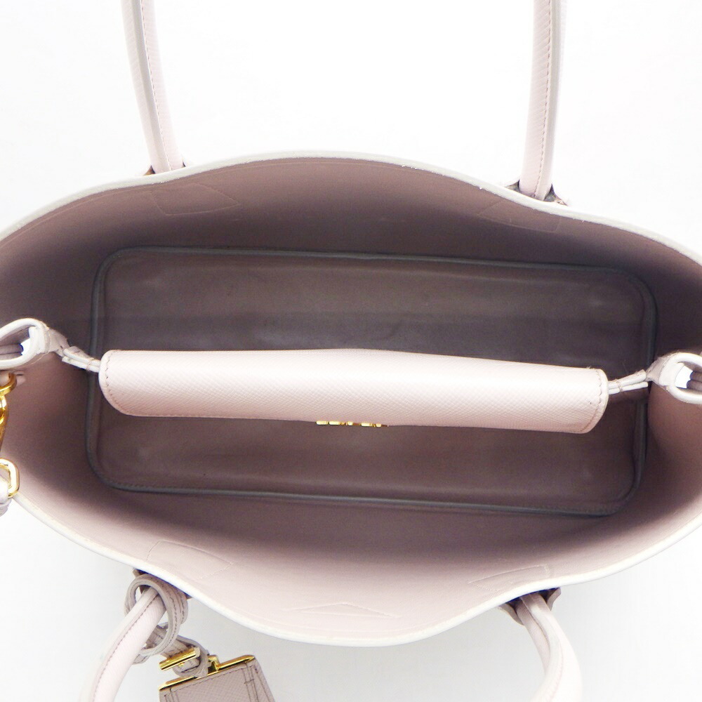 Prada Shoulder Leather Red Triangular Saffiano Cu… - image 8